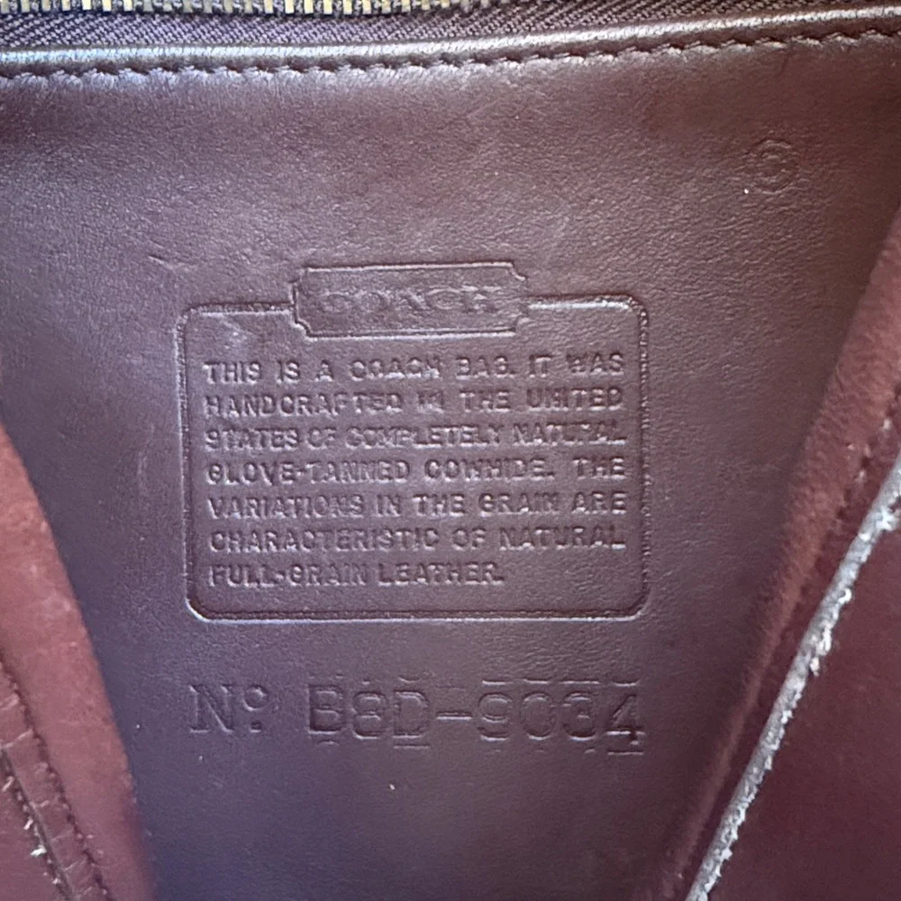 Vintage Coach Ergo Small Flap 9034 mahogany - Picture 11 of 14